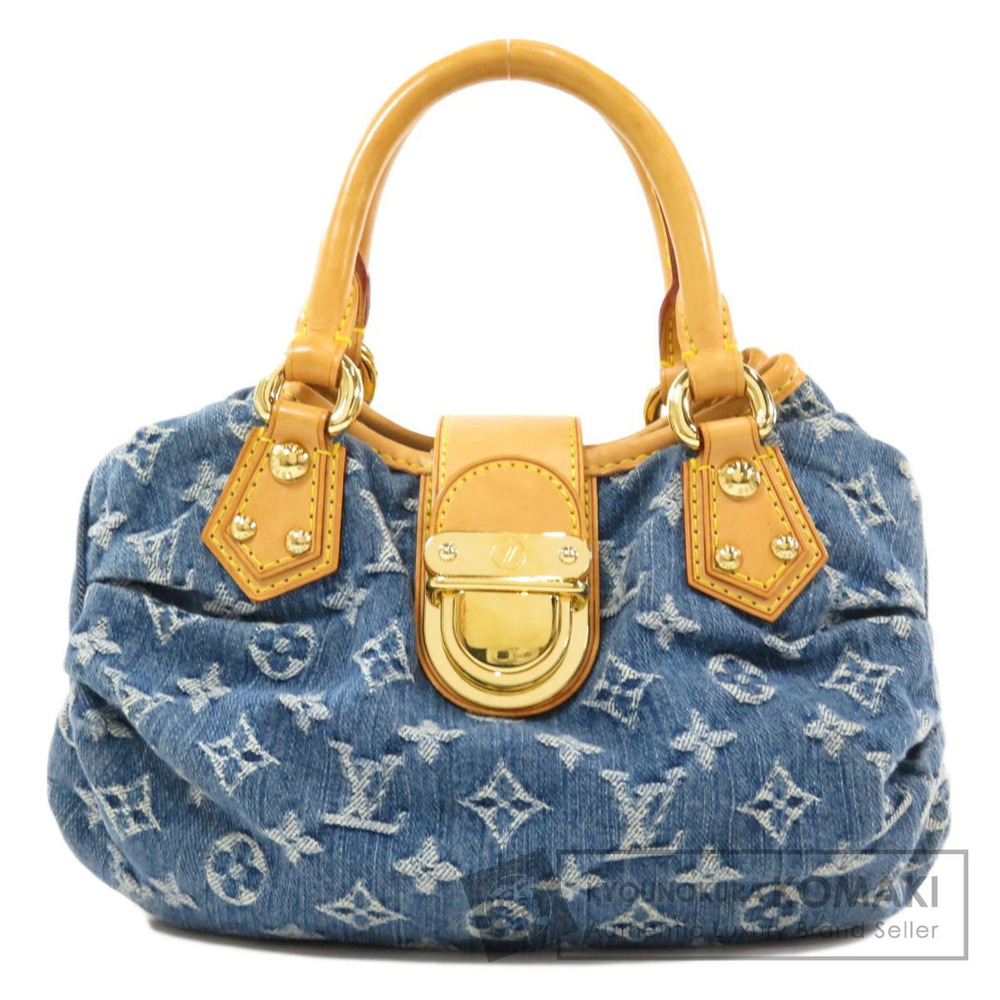 Louis Vuitton Pleaty Handbag Monogram Denim